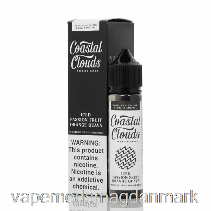 Vape Med Smag Iset Passionsfrugt Orange Guava - Coastal Clouds Co. - 60ml 3mg
